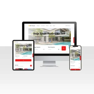 Lüks Villa ve Bungalov Kiralama Web Sitesi Paketi