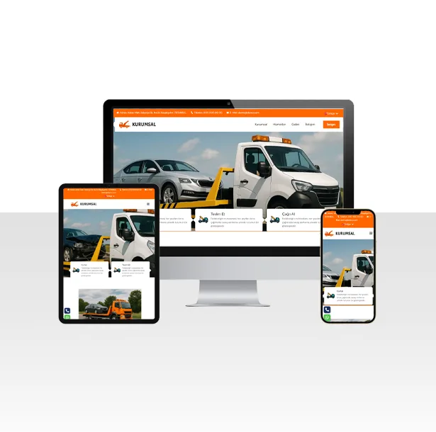 Oto Kurtarma ve Çekici Hizmetleri Hazır Web Sitesi
